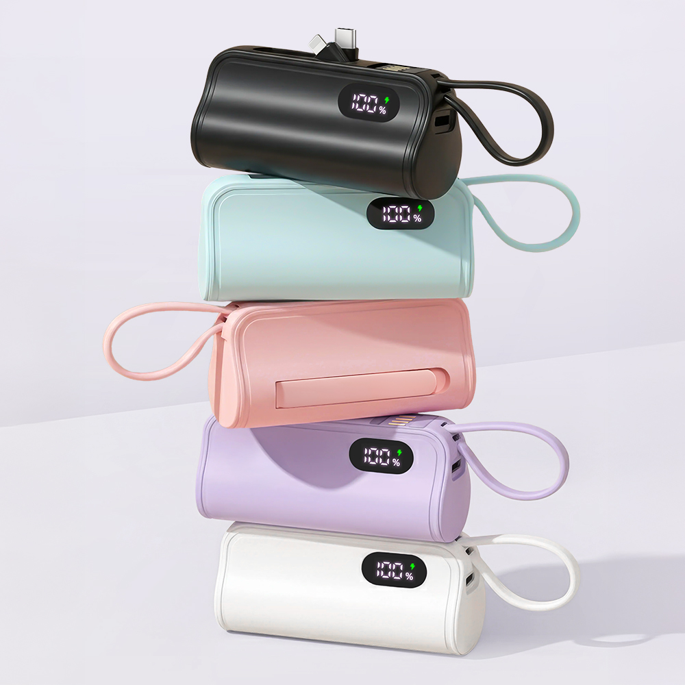 뉴클 에이파워 5000mAh 도킹형 보조배터리 듀얼젠더+USB-A