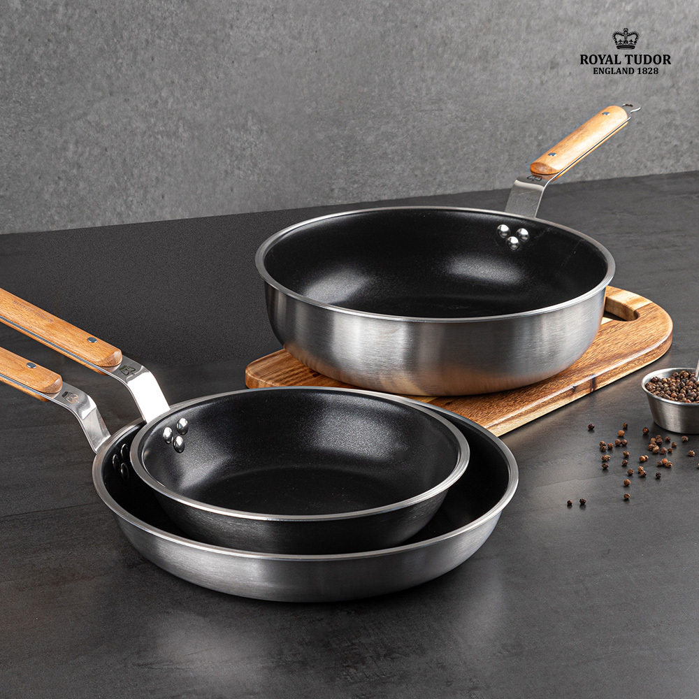 [로얄튜더] 리버티 통 3중 후라이팬 28cm (하이팬)