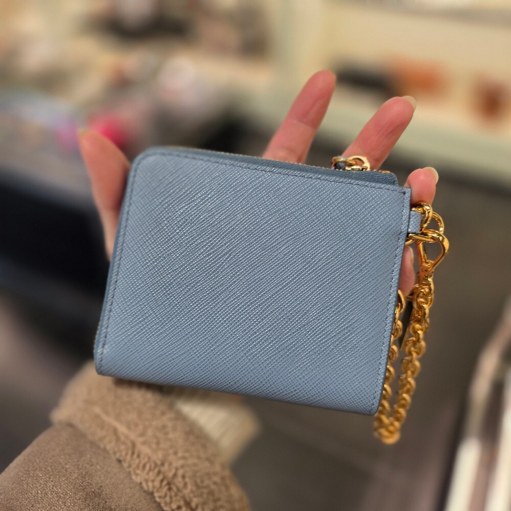 프라다 사피아노 체인 스트랩 카드 지갑 1ML061