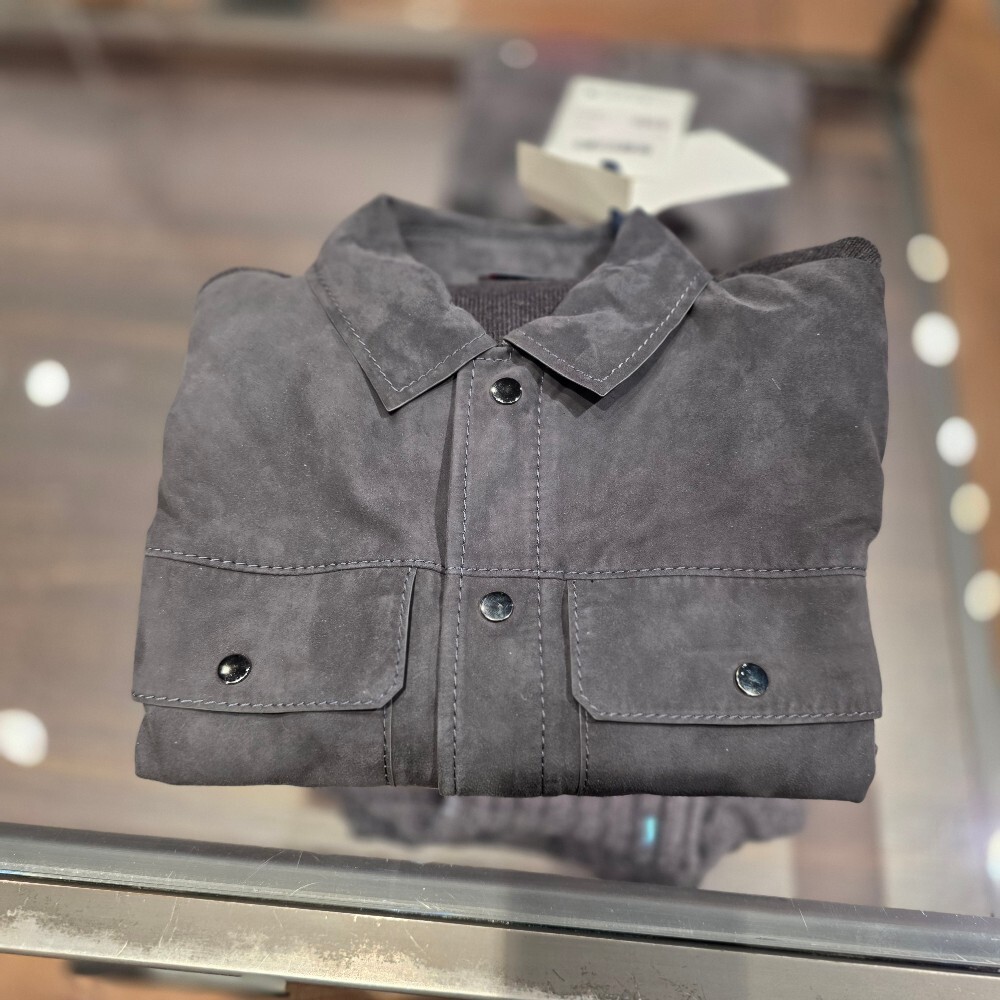 몽클레르 가죽 코튼 셔츠 자켓 J20919B00026 M1113