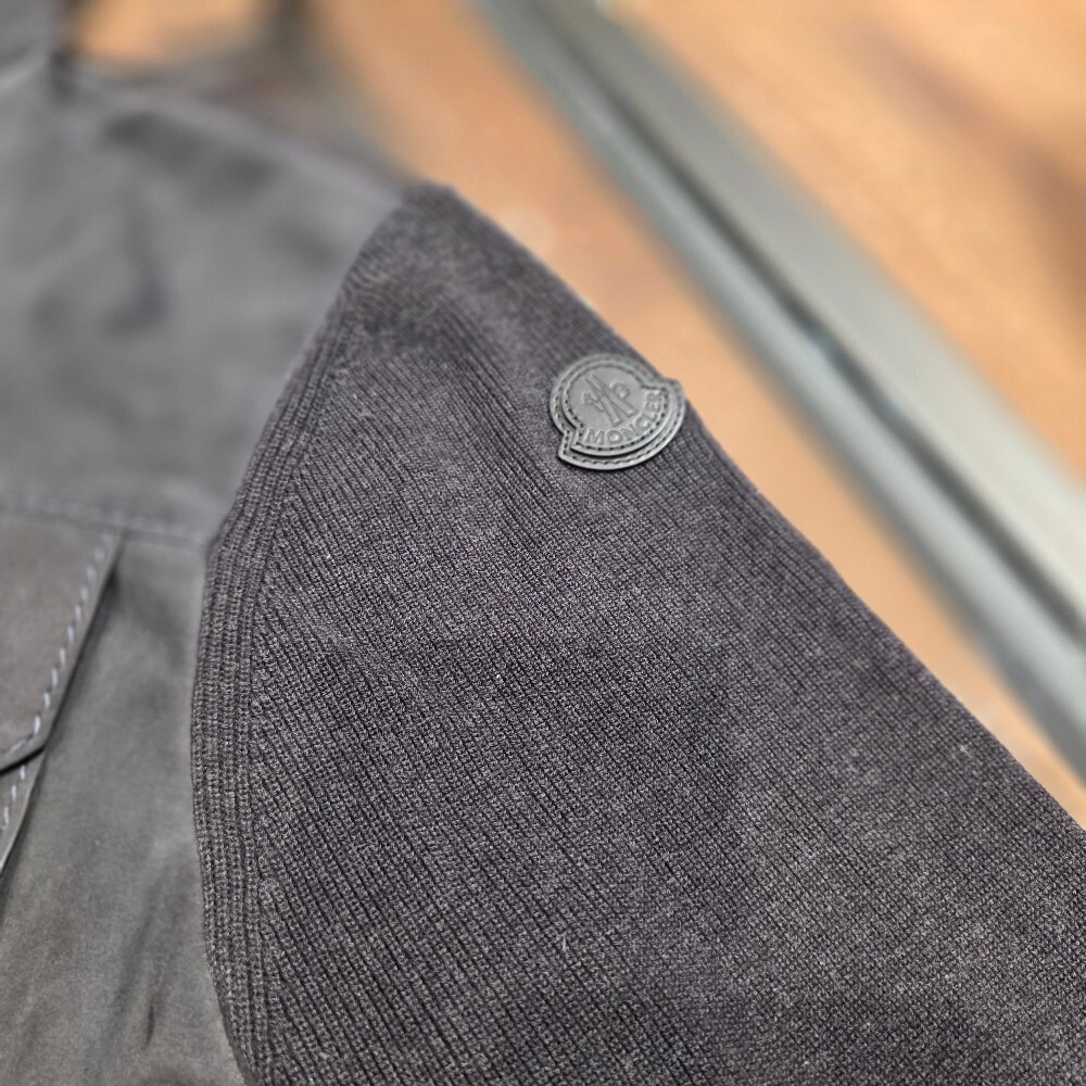 몽클레르 가죽 코튼 셔츠 자켓 J20919B00026 M1113