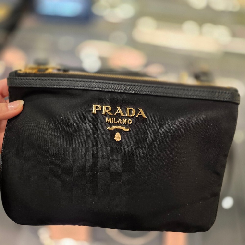 프라다 나일론 더블 지퍼 크로스백 1BH046 ZMY F0002