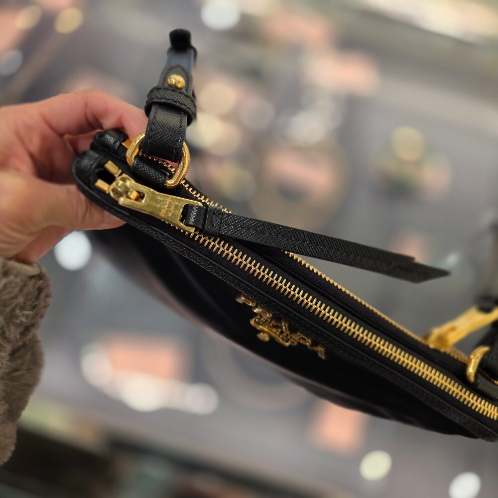 프라다 나일론 더블 지퍼 크로스백 1BH046 ZMY F0002