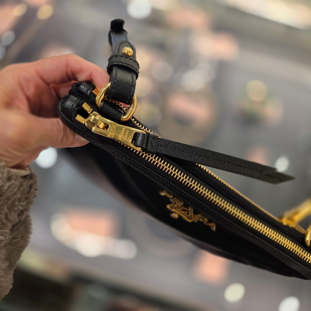 프라다 나일론 더블 지퍼 크로스백 1BH046 ZMY F0002