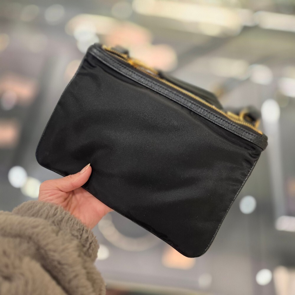 프라다 나일론 더블 지퍼 크로스백 1BH046 ZMY F0002