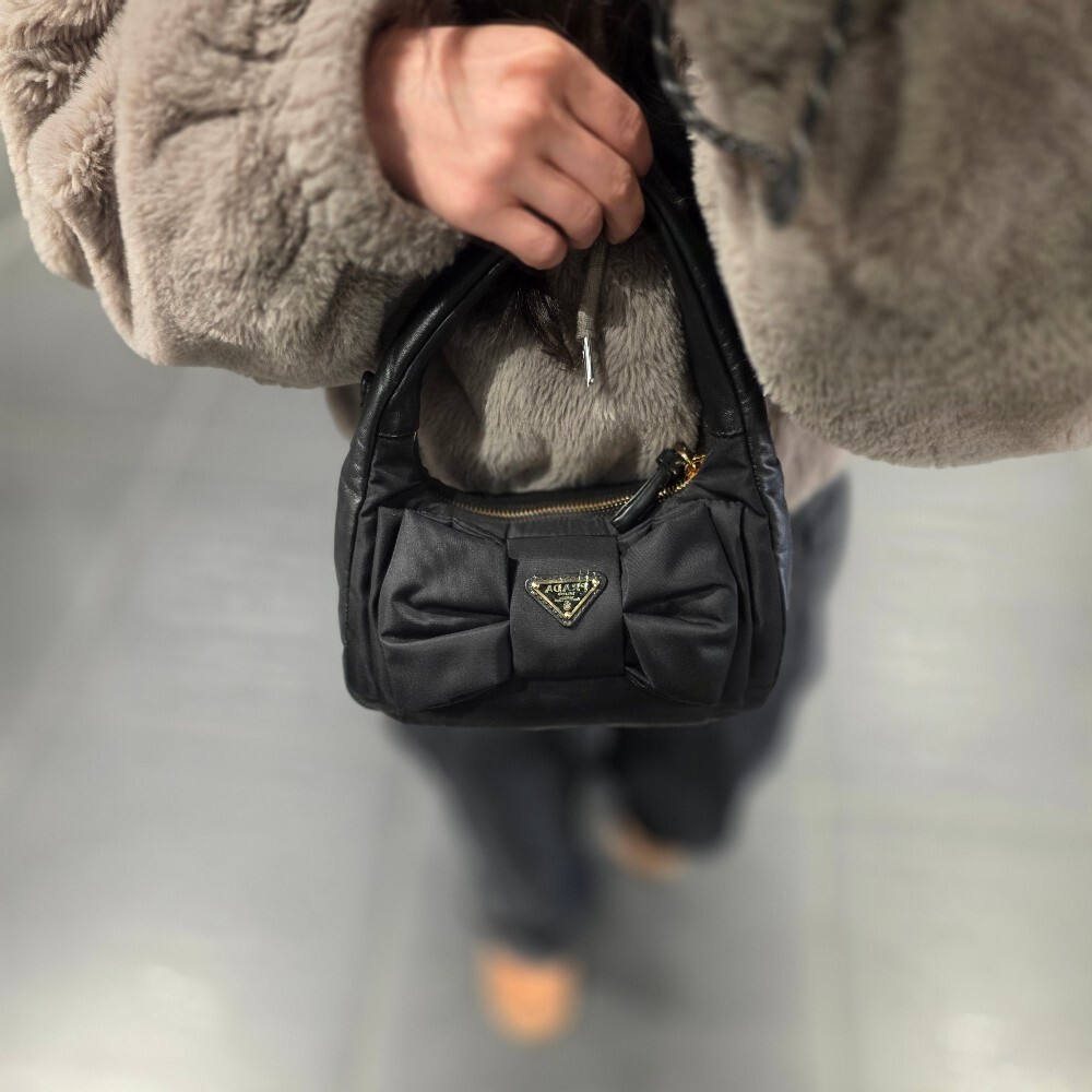 프라다 리본 리나일론 미니 호보백 1BC241