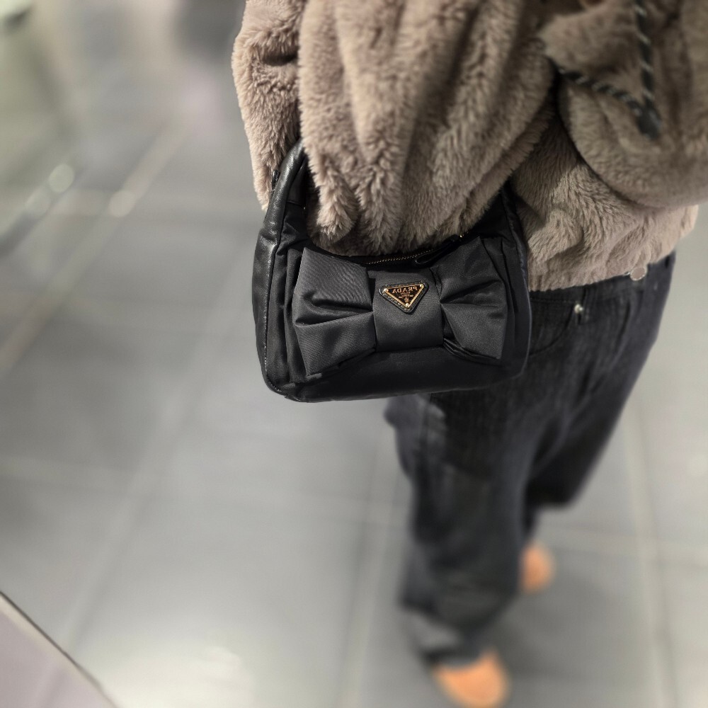 프라다 리본 리나일론 미니 호보백 1BC241