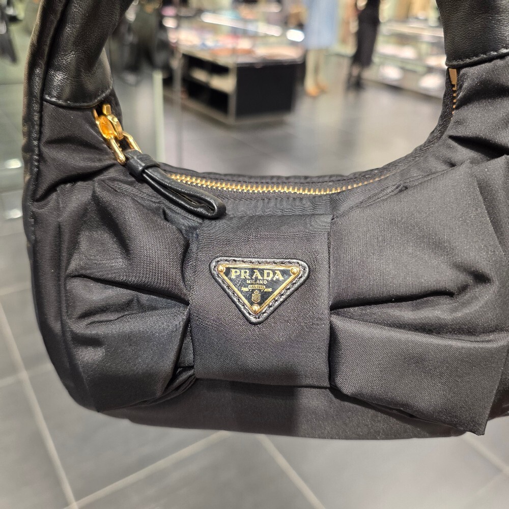 프라다 리본 리나일론 미니 호보백 1BC241