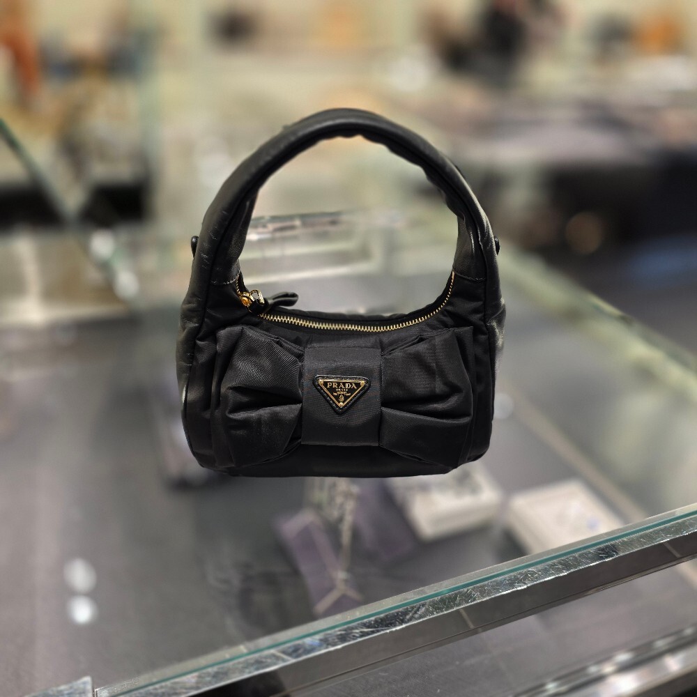 프라다 리본 리나일론 미니 호보백 1BC241