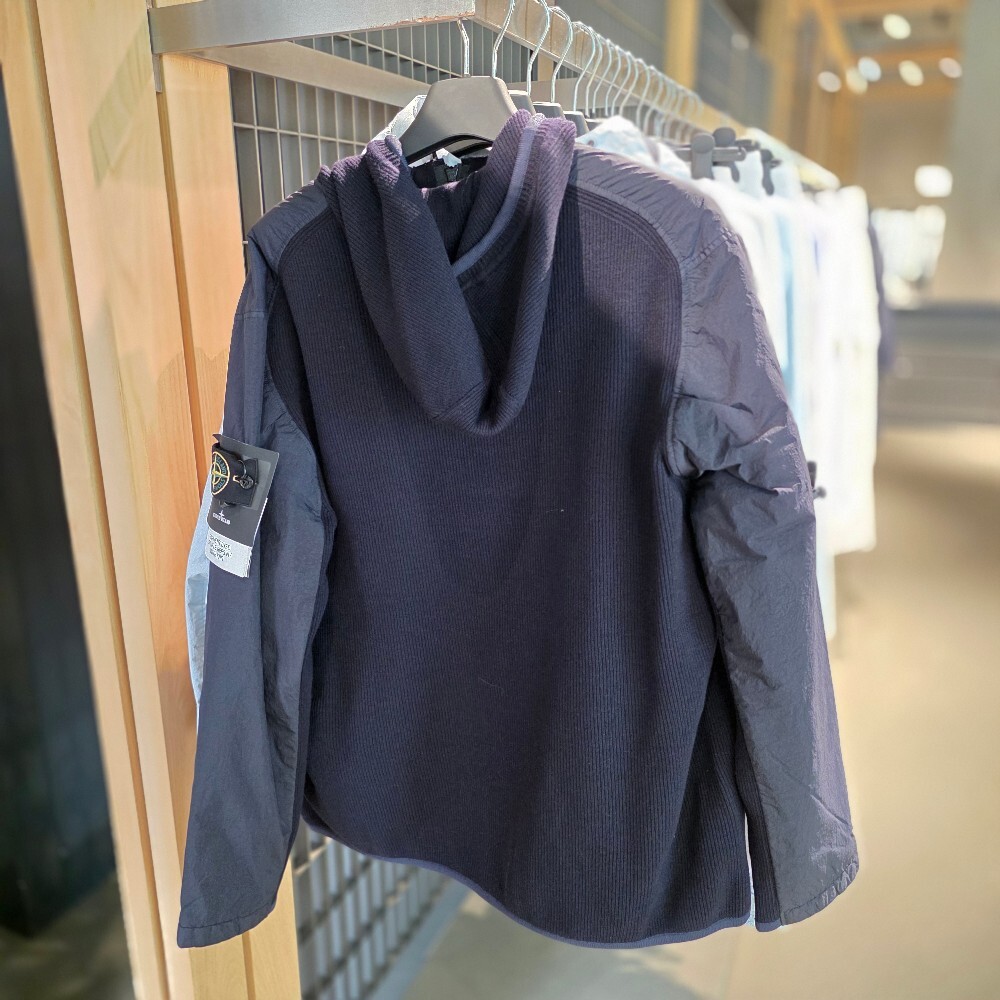 스톤 아일랜드 니트 나일론 후드 집업 자켓 K1S154100089S0037 V0020