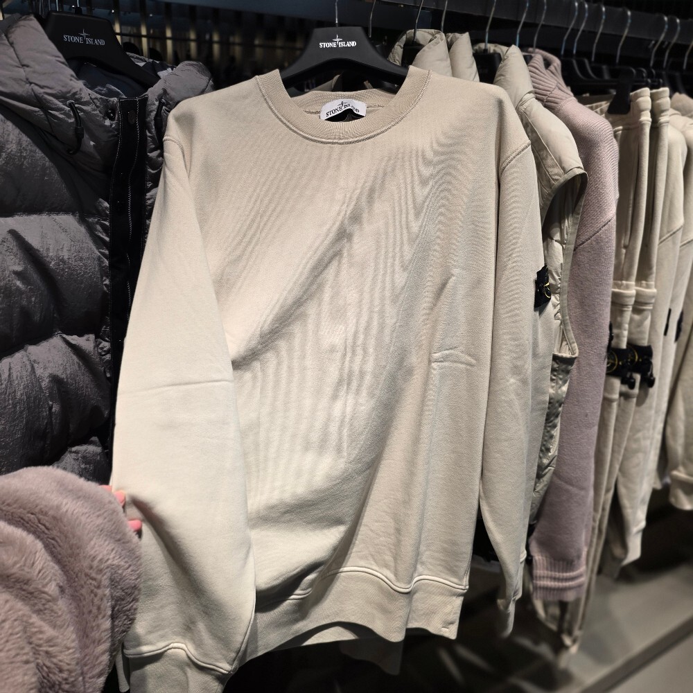 스톤 아일랜드 와펜 코튼 맨투맨 티셔츠 811563051 V0097