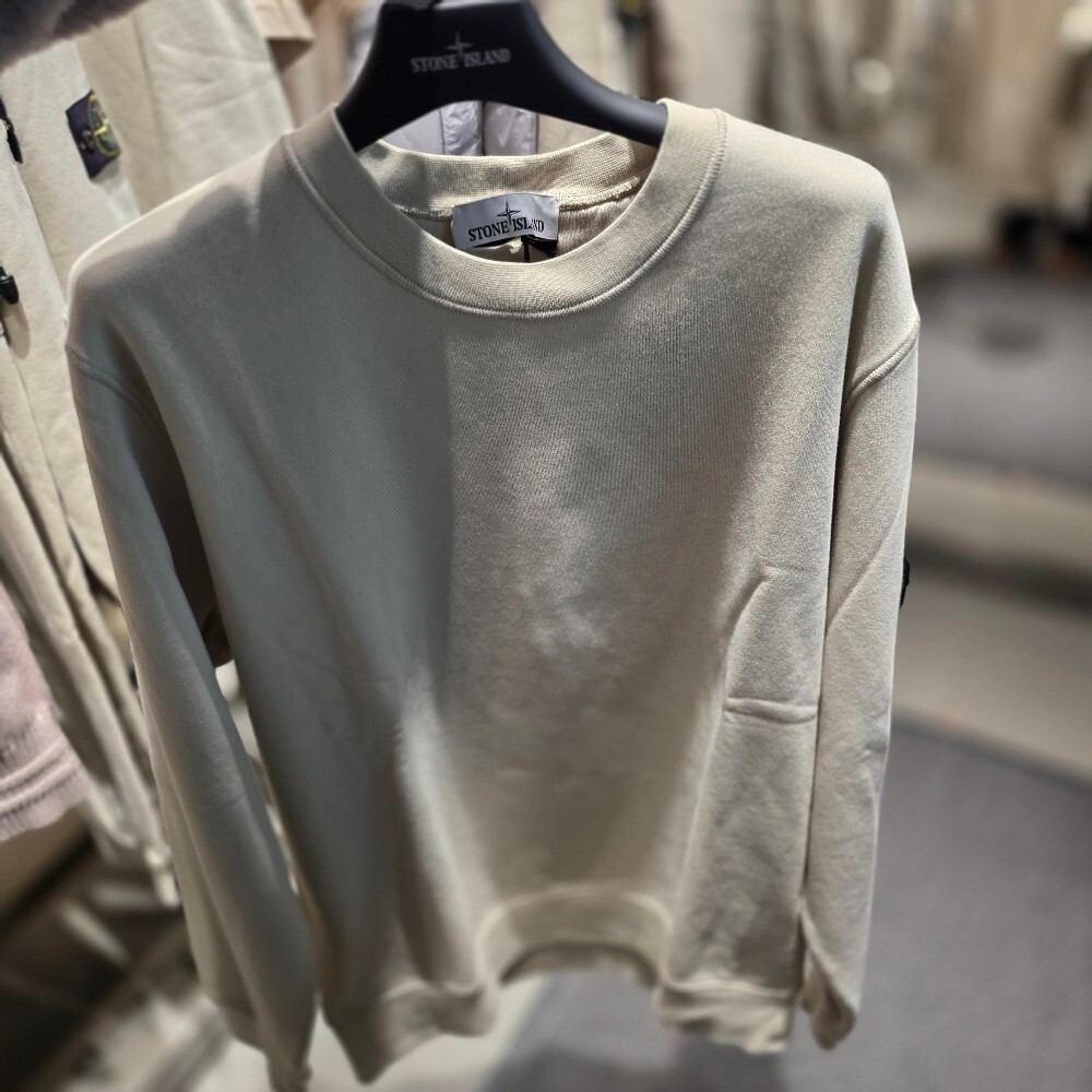 스톤 아일랜드 와펜 코튼 맨투맨 티셔츠 811563051 V0097