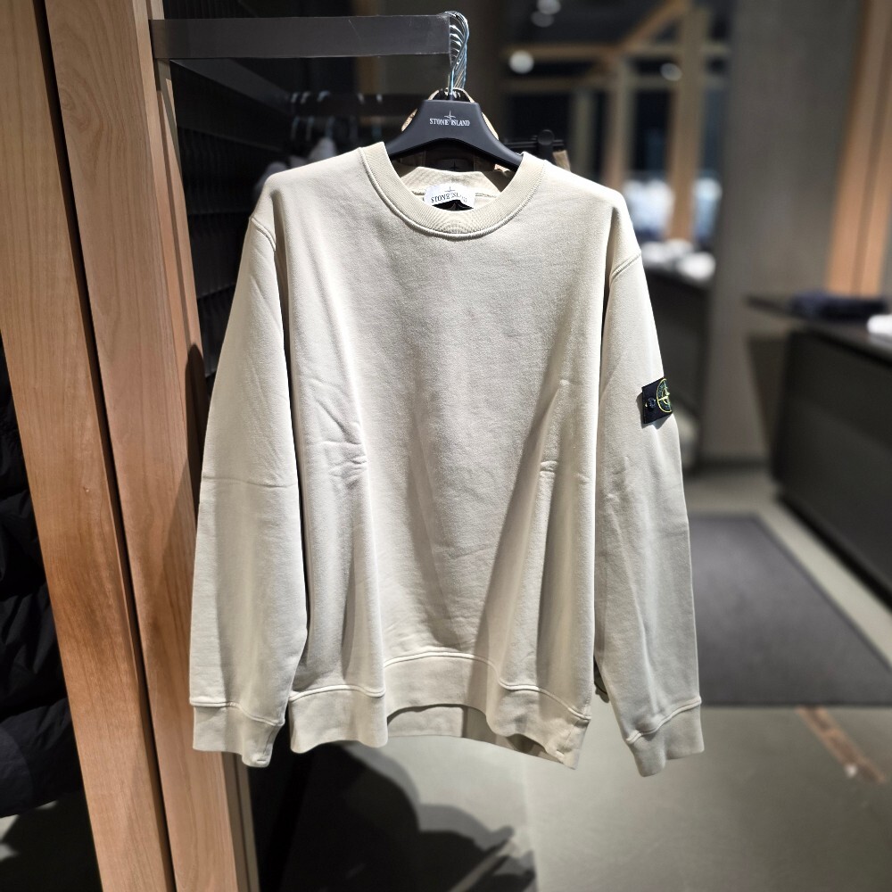 스톤 아일랜드 와펜 코튼 맨투맨 티셔츠 811563051 V0097