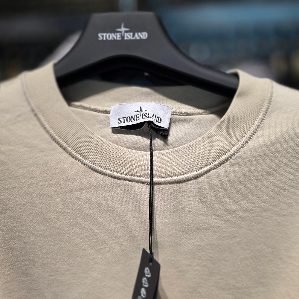 스톤 아일랜드 와펜 코튼 맨투맨 티셔츠 811563051 V0097