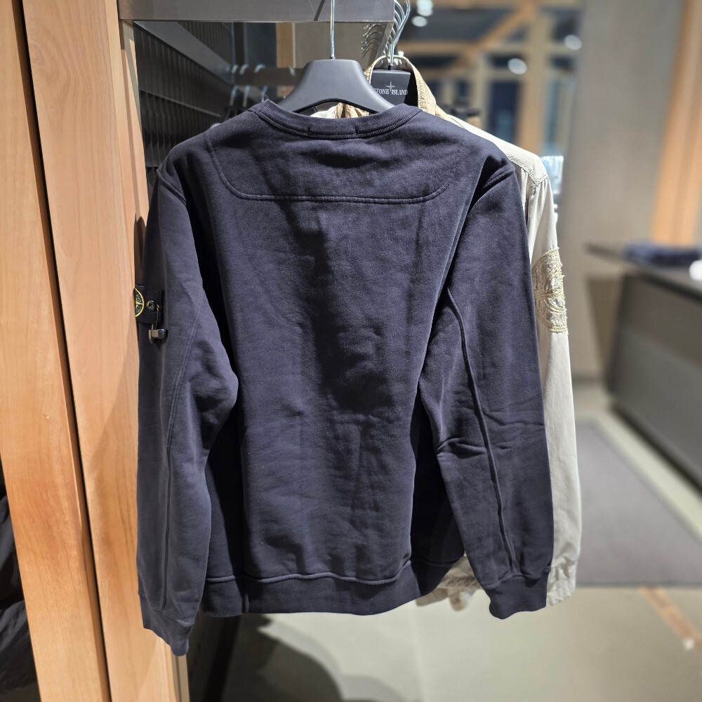 스톤 아일랜드 와펜 코튼 맨투맨 티셔츠 791562420 V0029