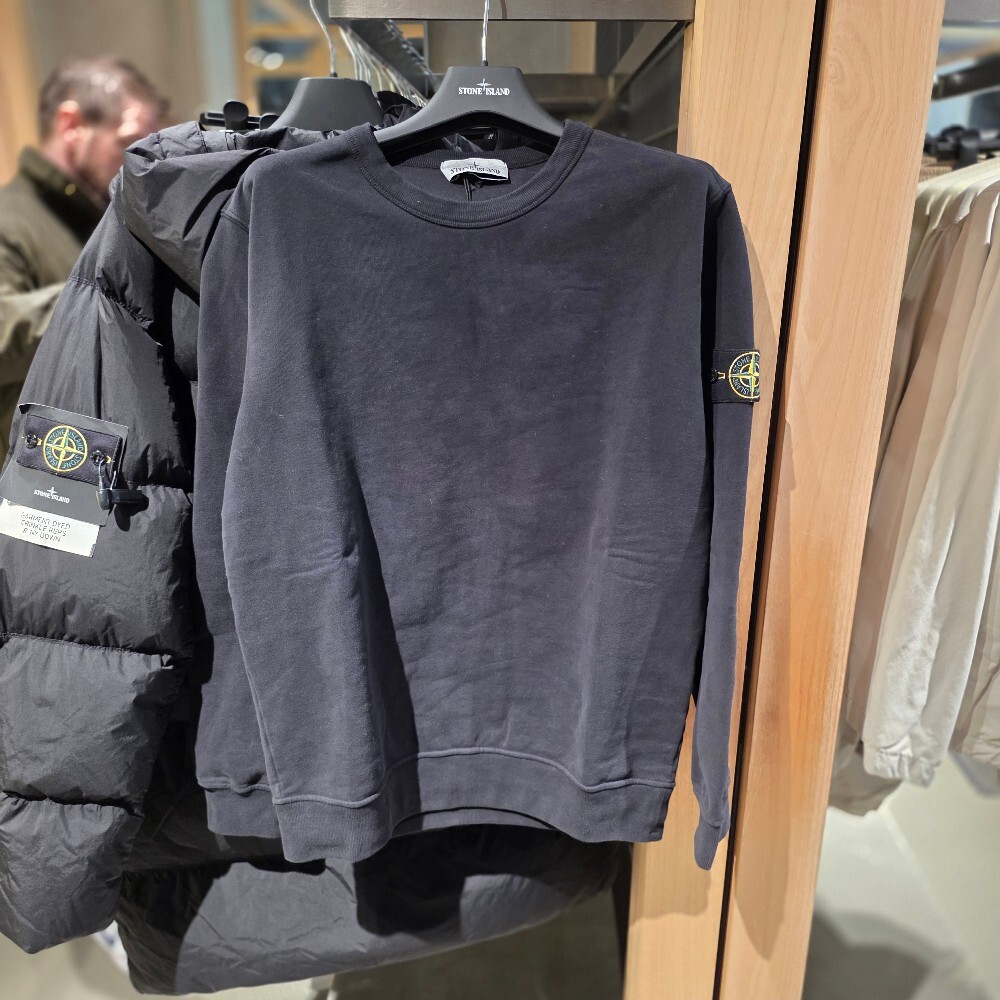 스톤 아일랜드 와펜 코튼 맨투맨 티셔츠 791562420 V0029