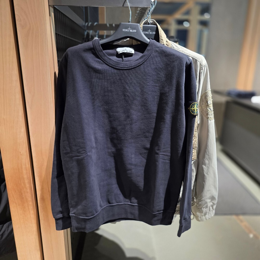 스톤 아일랜드 와펜 코튼 맨투맨 티셔츠 791562420 V0029