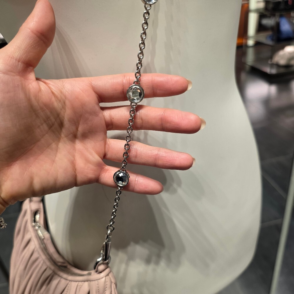 미우미우 마테라쎄 크리스탈 체인 숄더백 5BH189