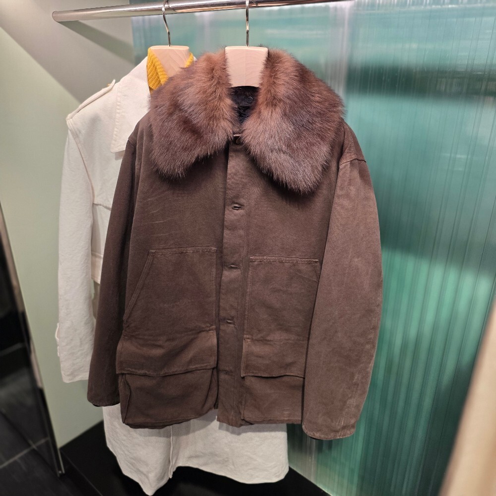 프라다 코튼 시어링 칼라 남성 자켓 SGC766