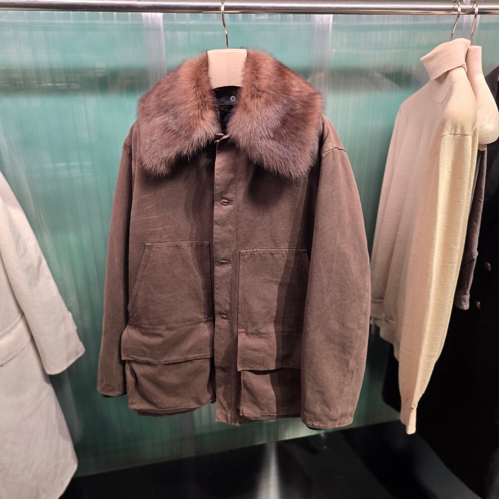 프라다 코튼 시어링 칼라 남성 자켓 SGC766