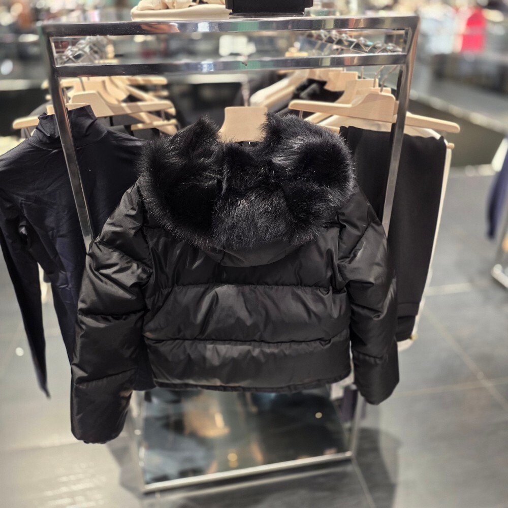 프라다 삼각로고 시어링 후드 여성 패딩 자켓 291808