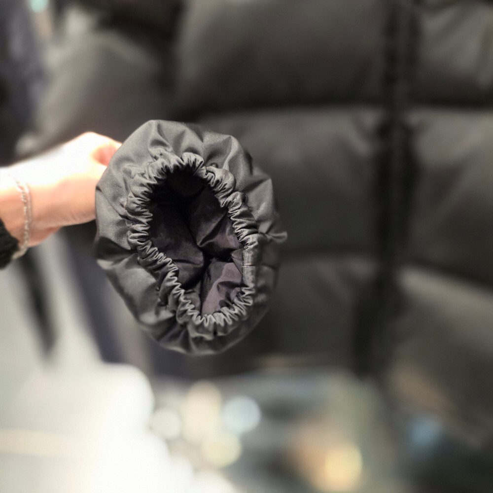 프라다 삼각로고 시어링 후드 여성 패딩 자켓 291808