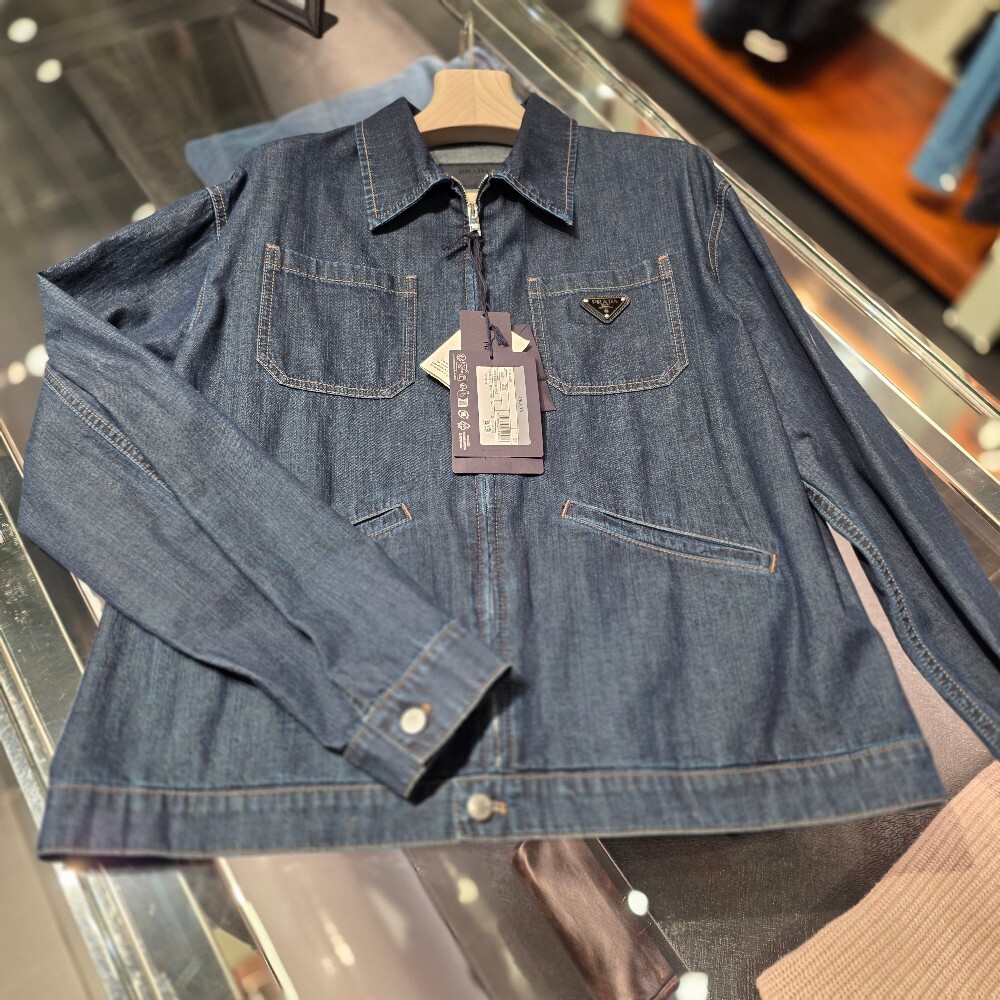 프라다 삼각로고 셔츠 자켓 GEB255