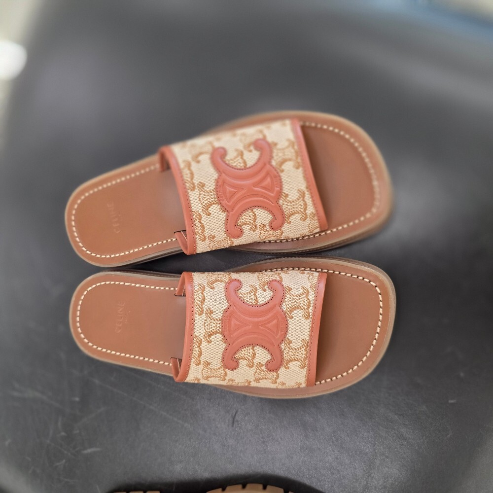 셀린느 트리오페 클레아 뮬 슬리퍼 248512275C