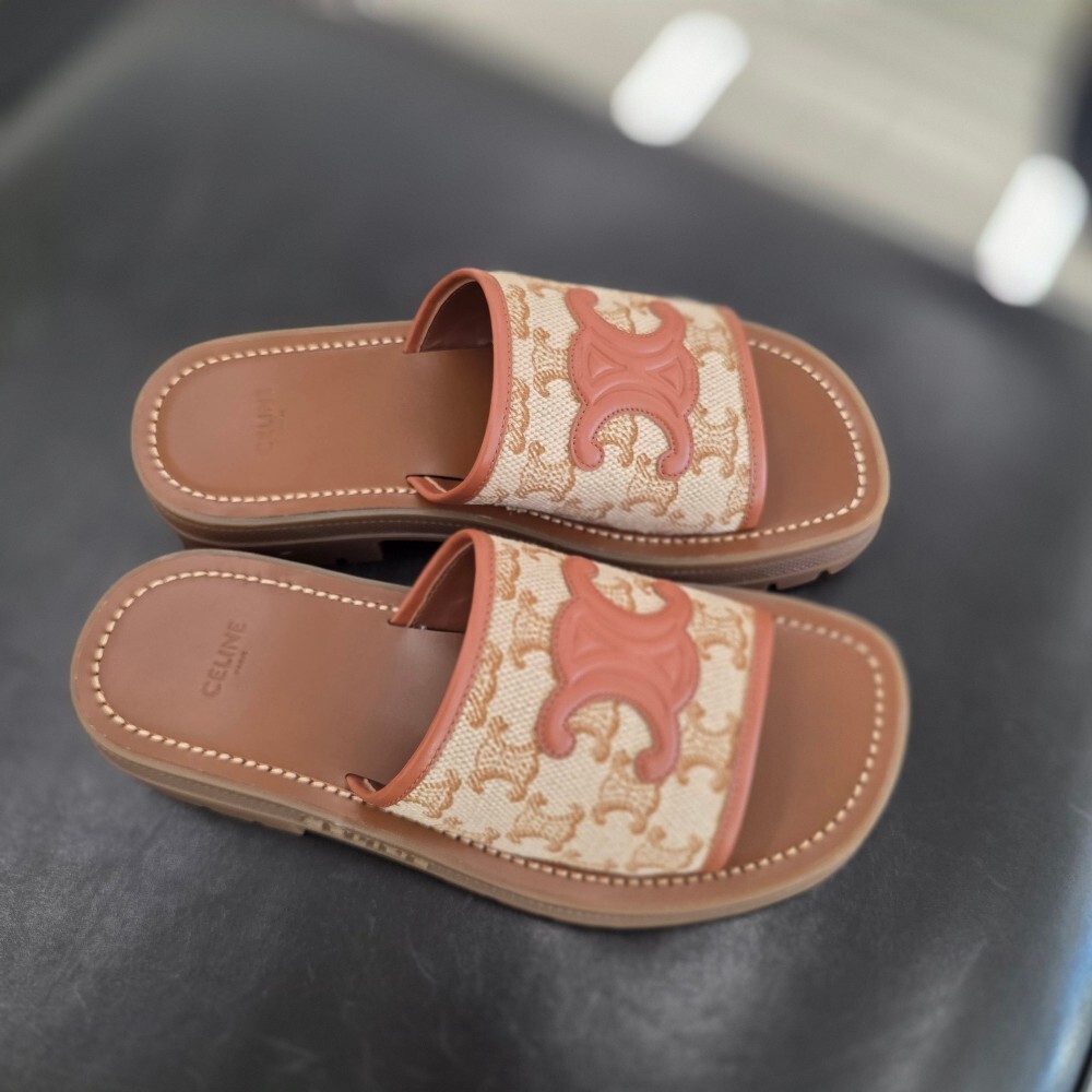 셀린느 트리오페 클레아 뮬 슬리퍼 248512275C