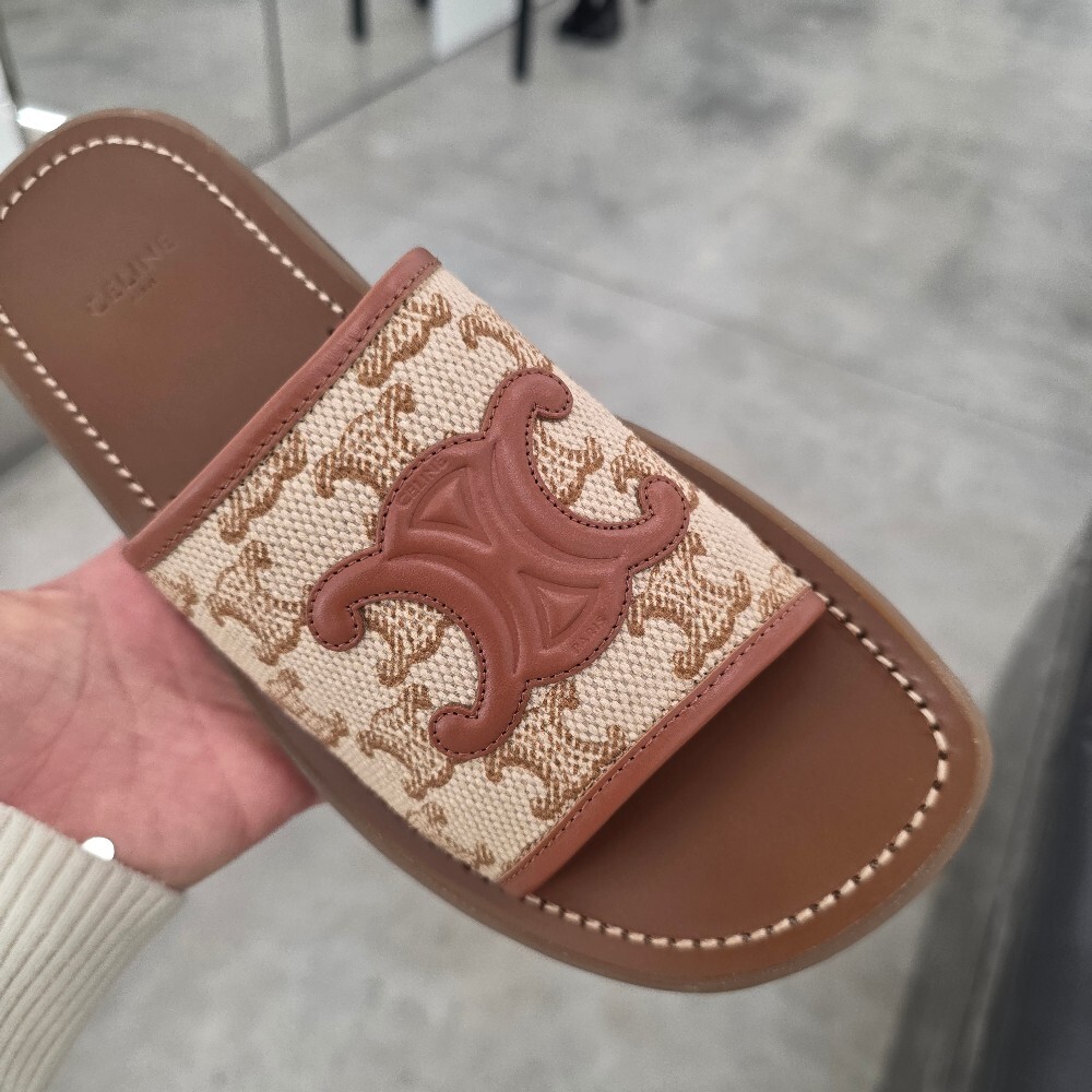 셀린느 트리오페 클레아 뮬 슬리퍼 248512275C