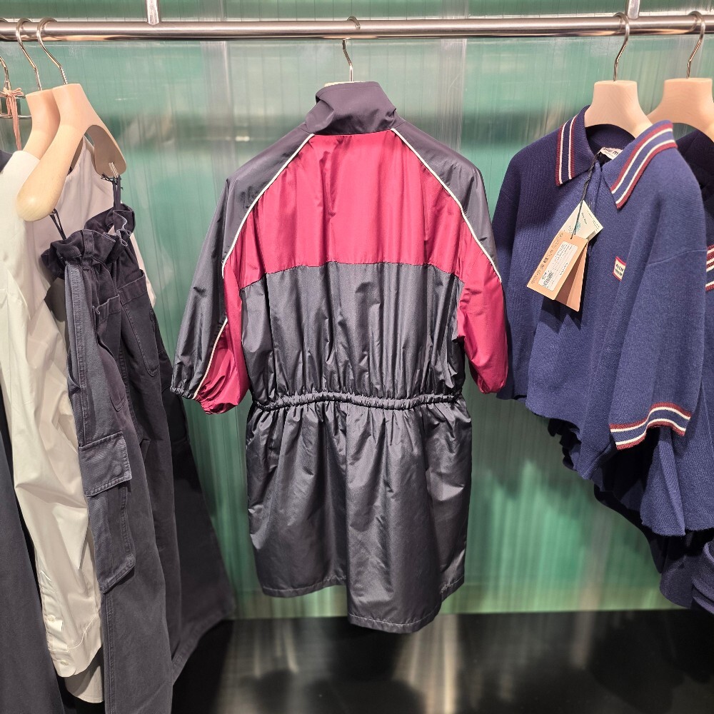 [아울렛] 미우미우 실크 테크 미니 원피스 MF5843