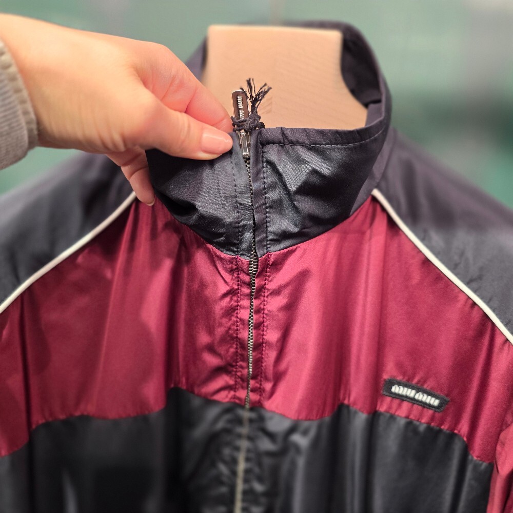 [아울렛] 미우미우 실크 테크 미니 원피스 MF5843