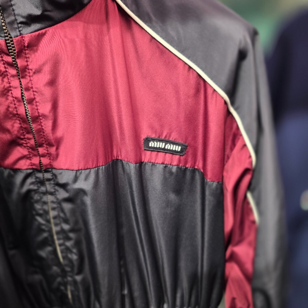 [아울렛] 미우미우 실크 테크 미니 원피스 MF5843