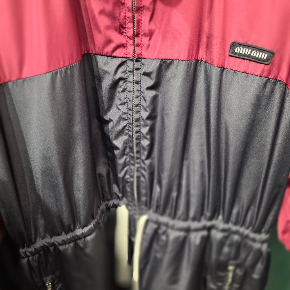 [아울렛] 미우미우 실크 테크 미니 원피스 MF5843