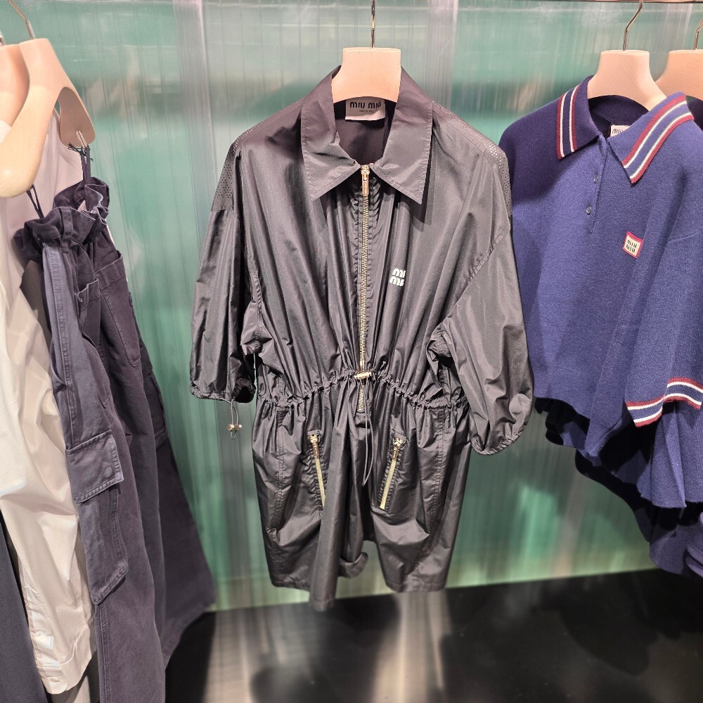 [아울렛] 미우미우 테크니컬 실크 미니 원피스 MF4806