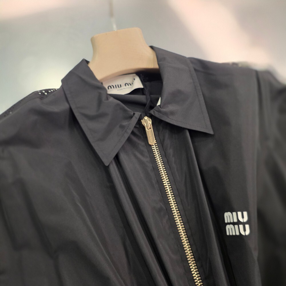 [아울렛] 미우미우 테크니컬 실크 미니 원피스 MF4806