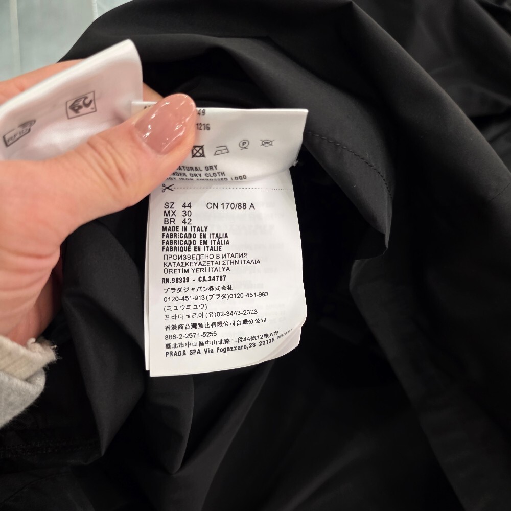 [아울렛] 미우미우 테크니컬 실크 미니 원피스 MF4806