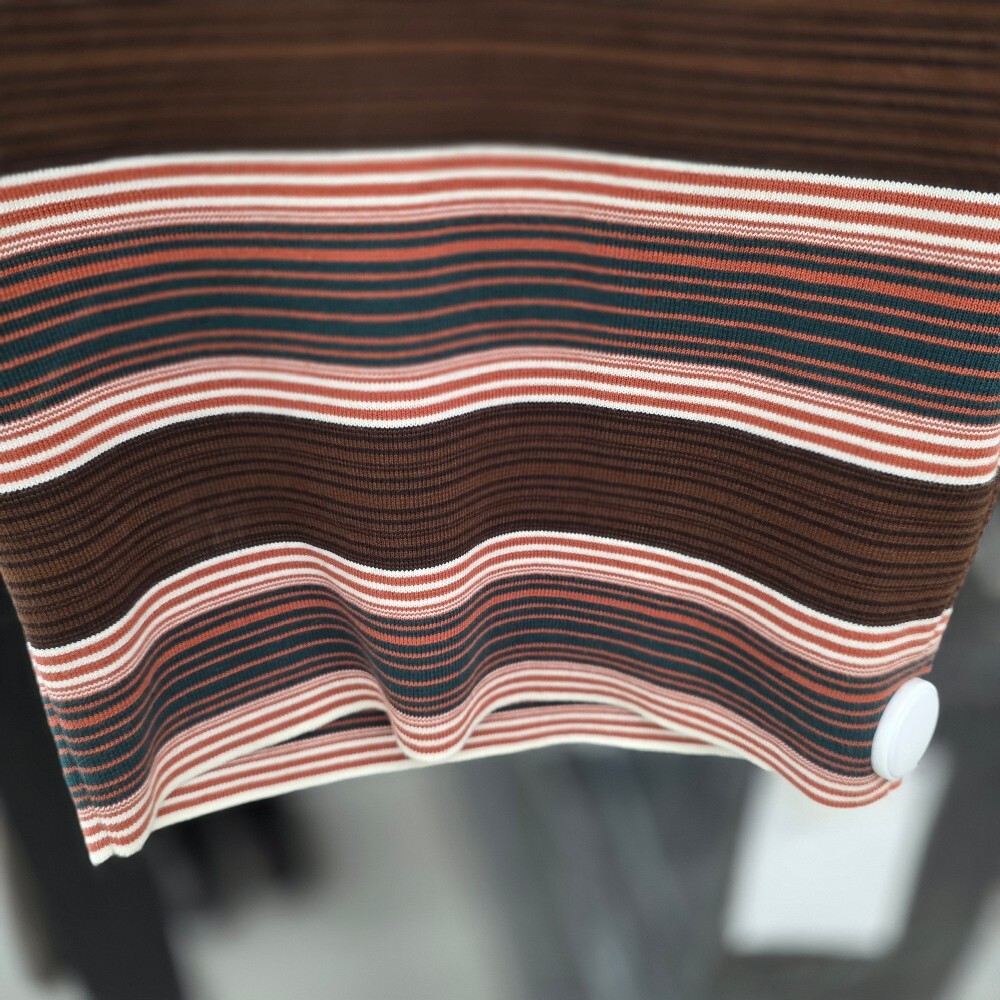 [아울렛] 셀린느 스트라이프 크롭 폴로 티셔츠 2ADSR886Z.BR01