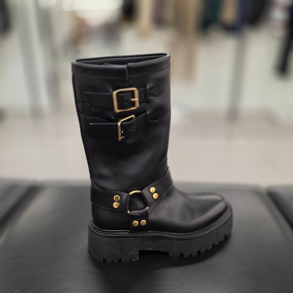 [아울렛] 셀린느 하네스 벌키 미드 바이커 부츠 354573882C.38NG