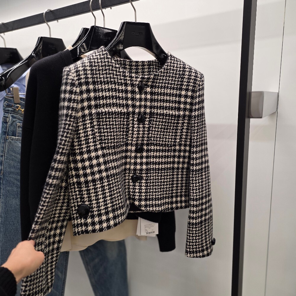 [아울렛] 셀린느 베르누이 울 트위드 자켓 2V44X391Z.97IR