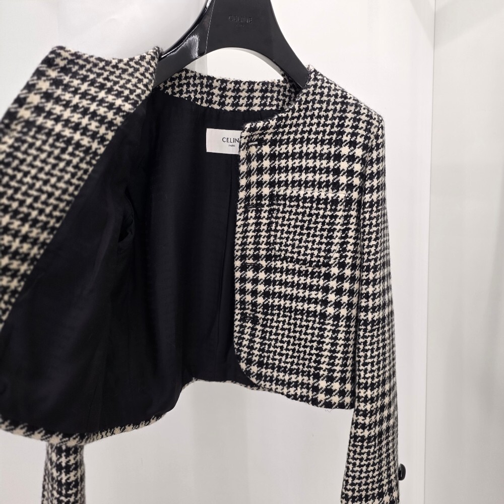 [아울렛] 셀린느 베르누이 울 트위드 자켓 2V44X391Z.97IR