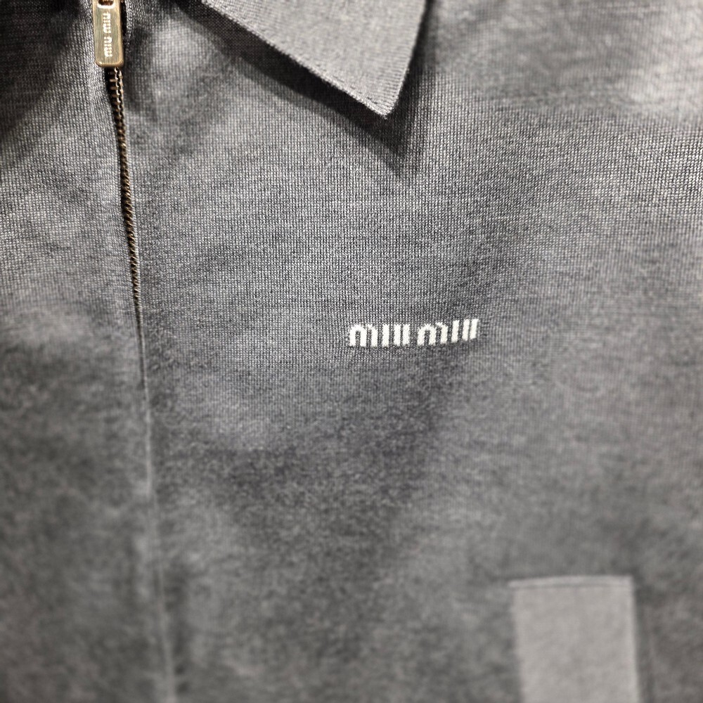 [아울렛] 미우미우 포플린 크롭 여성 자켓 ML1131