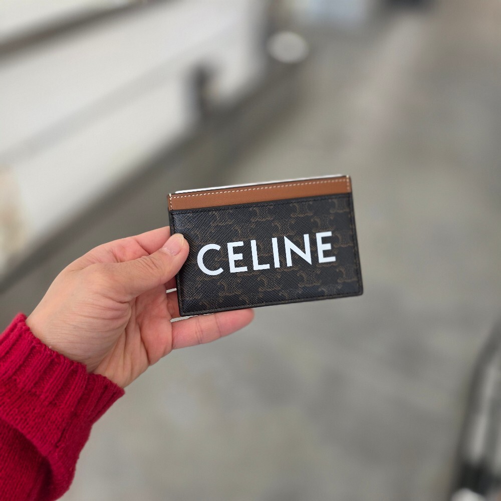 [아울렛] 셀린느 트리옹프 캔버스 카드지갑 10B702CLY.04LU