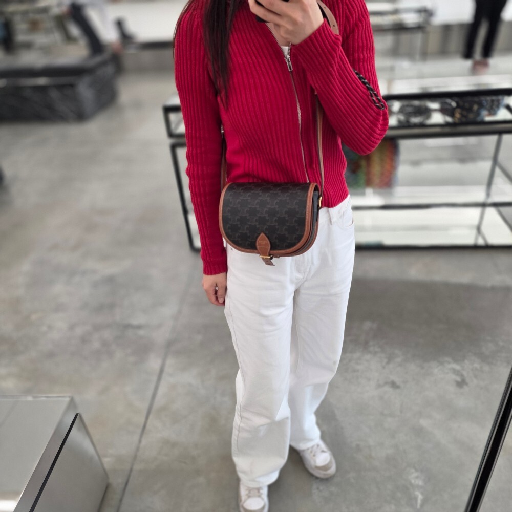 [아울렛] 셀린느 트리옹프 캔버스 폴코백 191502BZJ.04LU