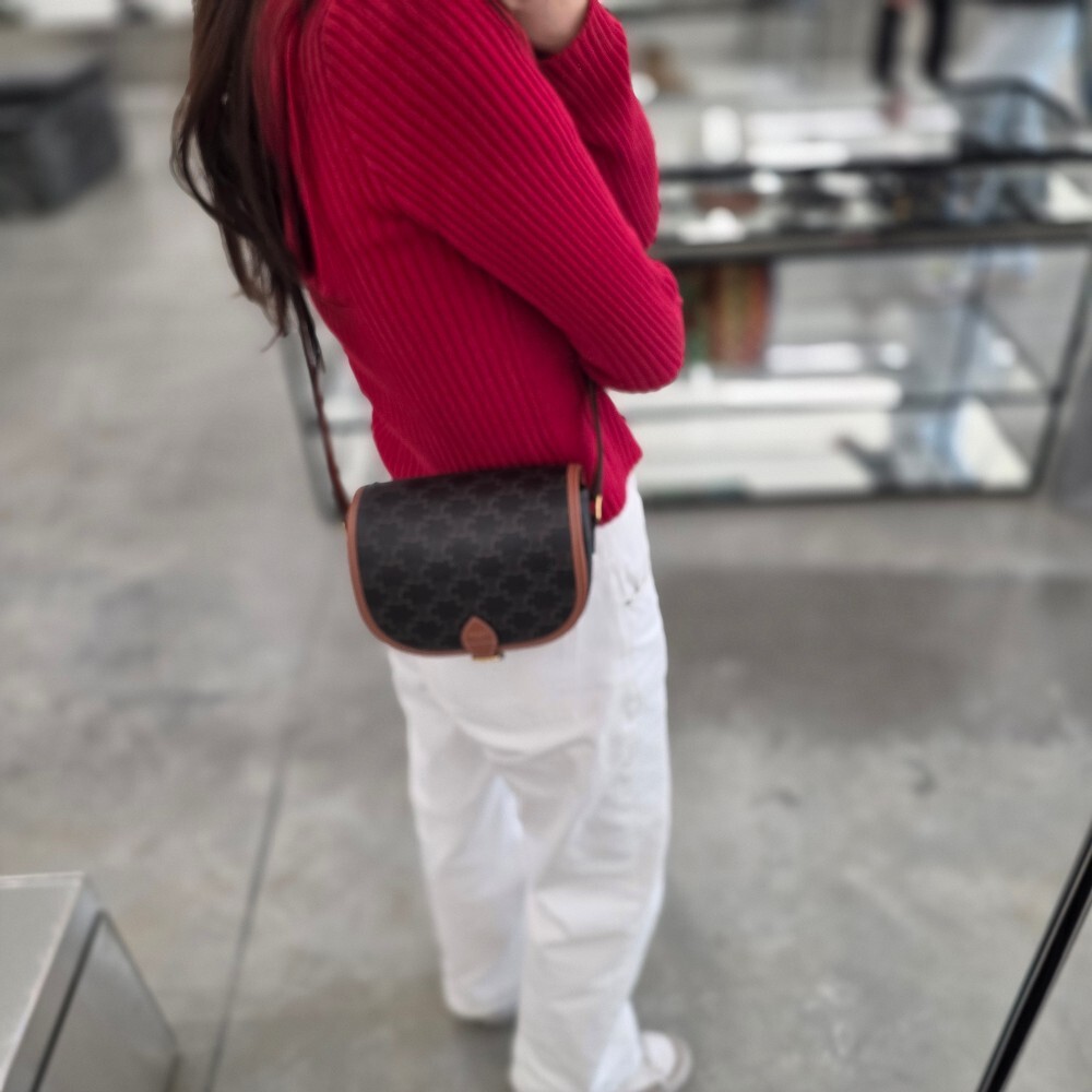 [아울렛] 셀린느 트리옹프 캔버스 폴코백 191502BZJ.04LU