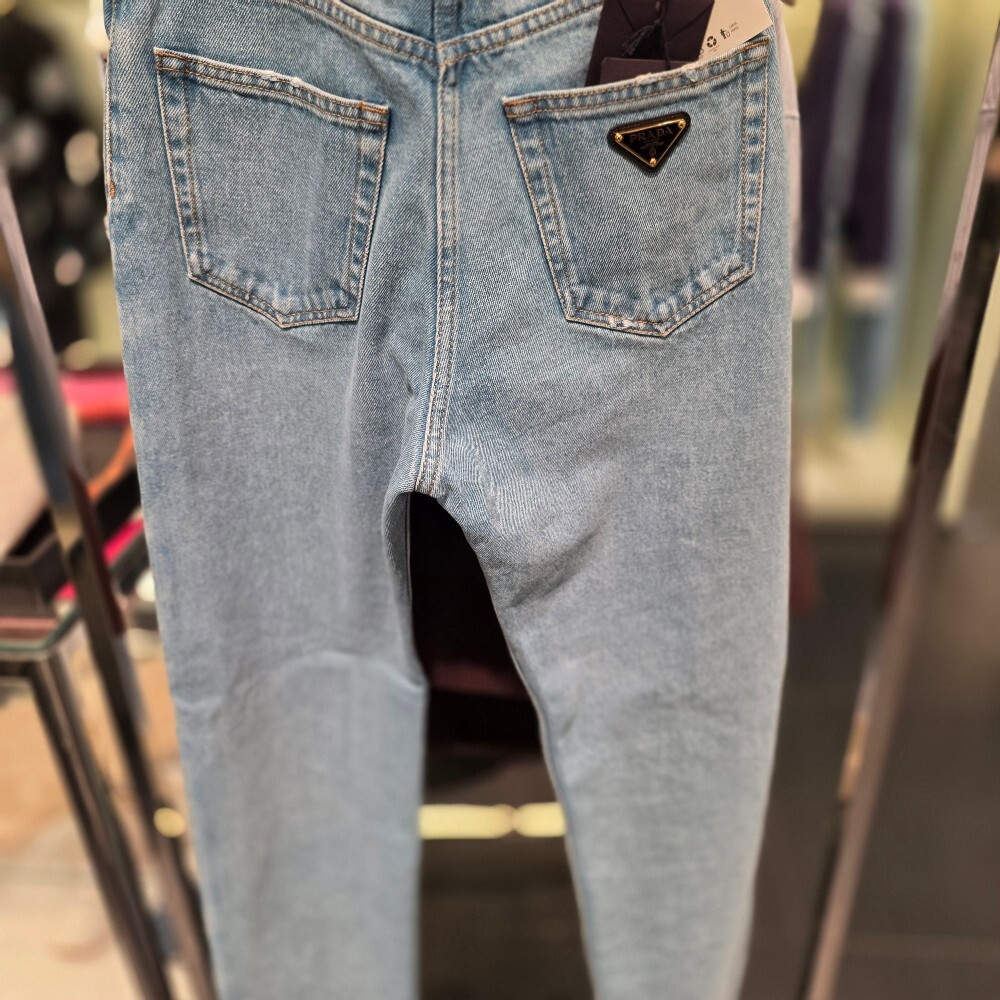 [아울렛] 프라다 삼각로고 여성 데님 팬츠 GFP507