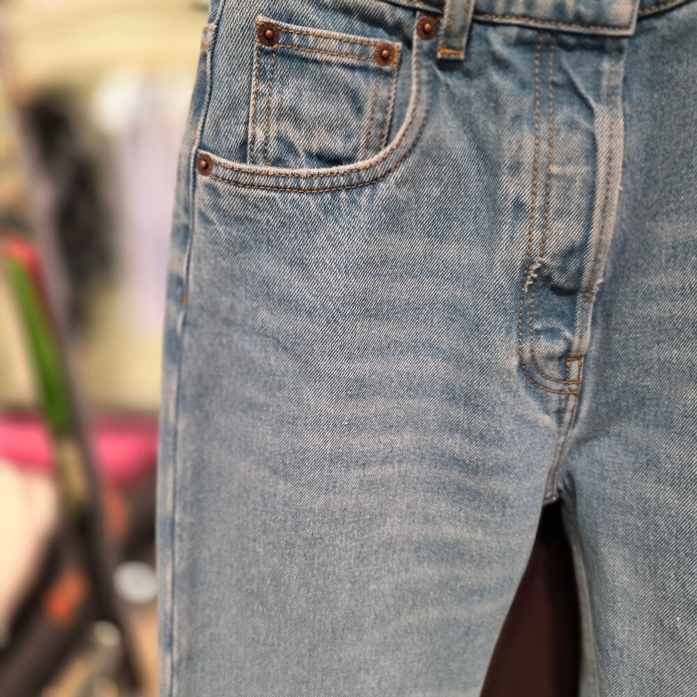 [아울렛] 프라다 삼각로고 여성 데님 팬츠 GFP507