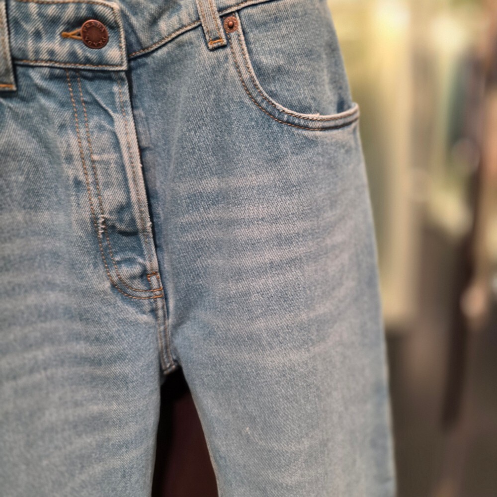 [아울렛] 프라다 삼각로고 여성 데님 팬츠 GFP507