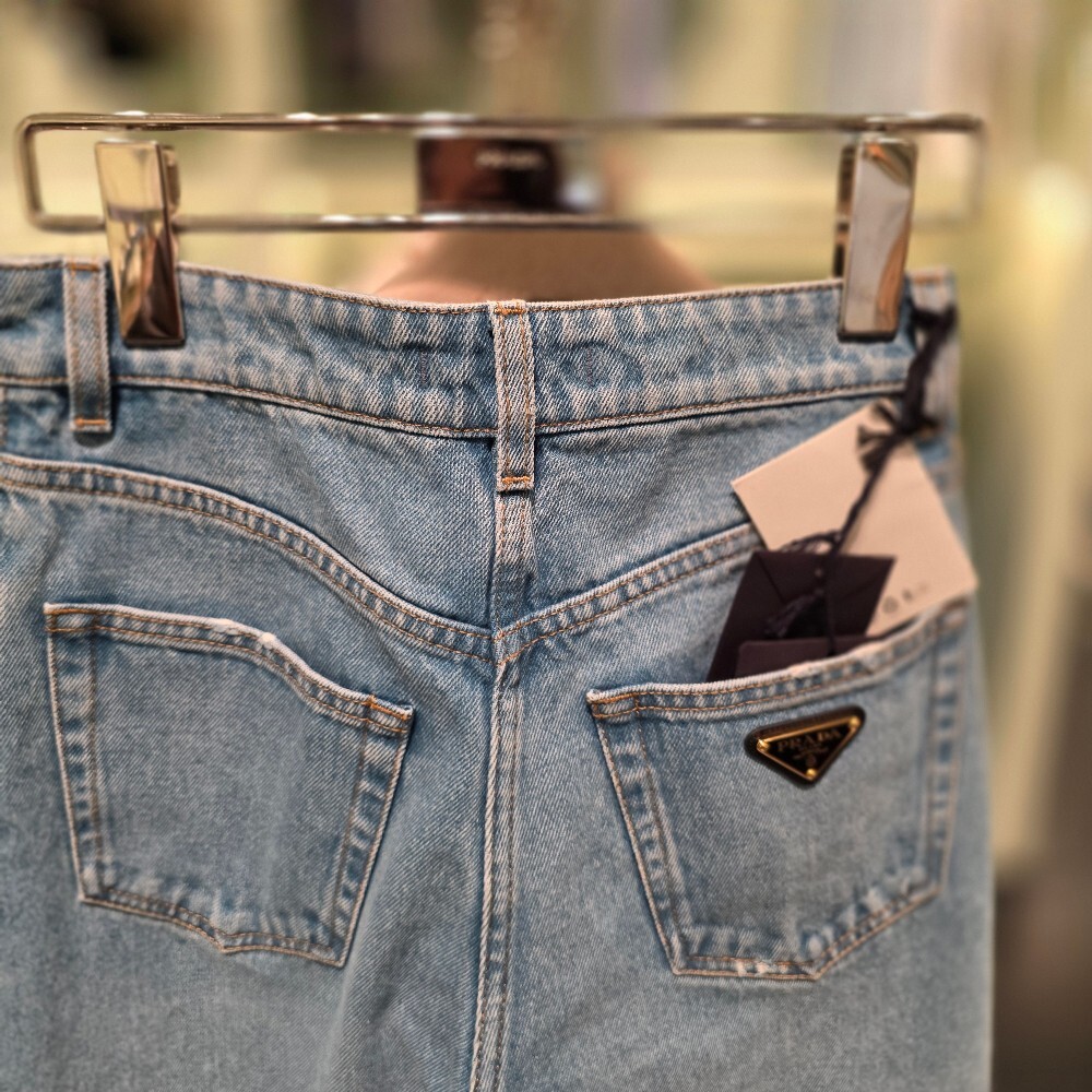 [아울렛] 프라다 삼각로고 여성 데님 팬츠 GFP507