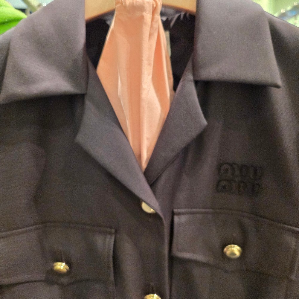 [아울렛] 미우미우 로고 벨트 여성 미니 원피스 MF5711